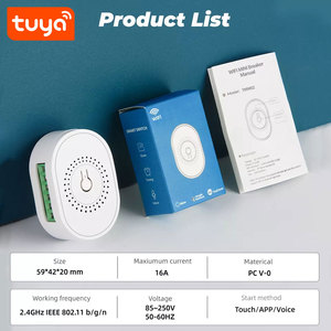 สวิตช์2CH อัจฉริยะ Tuya สวิตช์16A ขนาดเล็กสามวิธีควบคุมเสียงและสายกลาง - Product Image 5