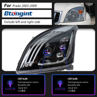 Feux avant LED adaptés au modèle ancien Toyota Land Cruiser Prado (Bulldog) FJ120 (2003-2009), ensemble de phares, rénovation LED