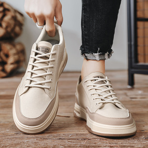 Men's <strong>Canvas</strong> Mesh Korean-style Board Casual Sports <strong>Sneakers</strong> Solid Color All Seasons Fashionable Men Shoes - Product Image 4