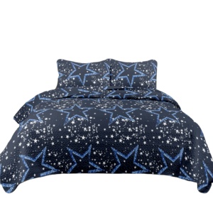 Custom <strong>Teenager</strong> Gaming Room Summer Star Patterned Printed Ultrasonic Filling Polyester/Cotton Washable Modern Quilt-Hotel Use - Product Image 1