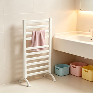 Sèche-serviettes électrique mural ou sur pied en acier doux 10 bars, chauffe-serviettes chauffant pour <span class=keywords><strong>salle</strong></span> <span class=keywords><strong>de</strong></span> <span class=keywords><strong>bain</strong></span>, à brancher - Product Image 4