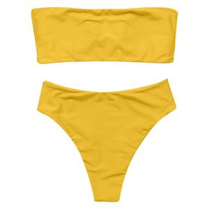 Maillots de bain bikini personnalisés Outpace de haute qualité 2023, imprimé floral, coupe haute, ensemble 2 pièces, séchage rapide - Product Image 3