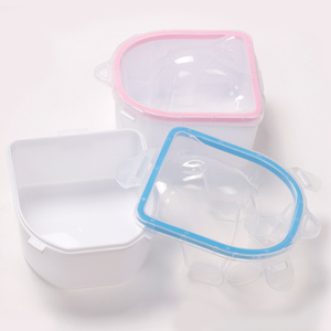 Bol de trempage à Double couche pour vernis à ongles, outil de manucure, traitement séparé des doigts, nettoyage de la peau morte, dissolvant pour Spa, trempage en plastique - Product Image 4