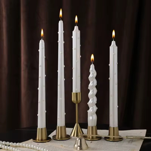 Bougie parfumée longue en forme de perle de luxe, décoration esthétique pour mariage et fête, ornement romantique pour la maison, cadeau idéal pour anniversaire et fêtes - Product Image 1