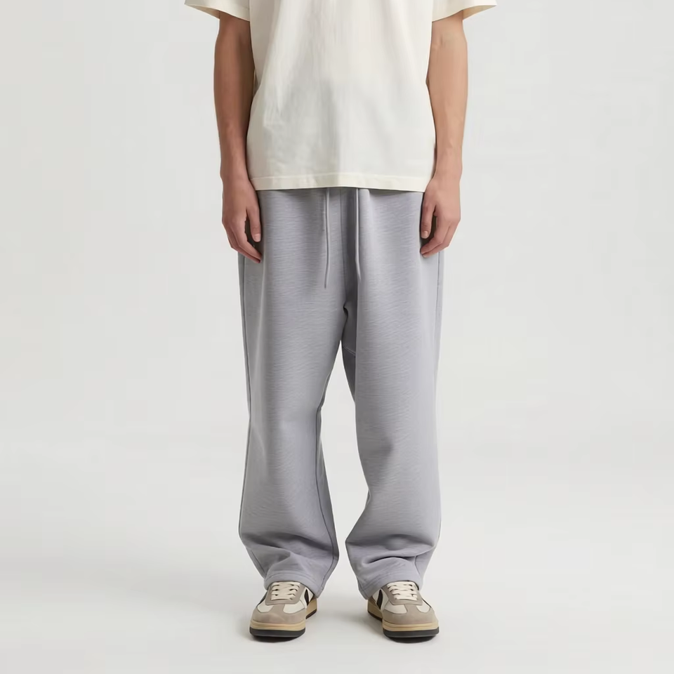 West Coast Hip Hop Solid Fleece Baggy Harem Wide Leg Casual Streetwear Pants Men's Pants Women's Cargo Baggy