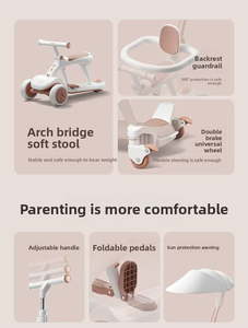 El Mejor Scooter Eléctrico de 3 Ruedas, Plegable, con Altura Ajustable, Luces y Asiento Incluidos, con Manillar de Empuje para Niños y Niñas de 2 a 10 Años - Product Image 4