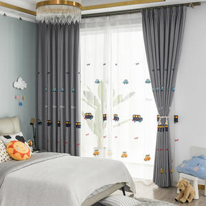 Taobao Exclusif Nouveaux Rideaux Pour Enfants Personnalisables Motif Horizontal Tissu Brodé pour Garçons Filles <span class=keywords><strong>Chambre</strong></span> Dropshipping - Product Image 3