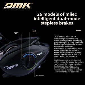 ZGLY DMK Yancey MIIEC REEL Qinglan <span class=keywords><strong>DC</strong></span> รุ่นอเนกประสงค์แบบสองโหมด <span class=keywords><strong>เบ</strong></span>รกแม่เหล็กไฟฟ้า <span class=keywords><strong>รอก</strong></span><span class=keywords><strong>เบ</strong></span><span class=keywords><strong>ท</strong></span>คาสติ้งแบบโยนไกล มือซ้าย - Product Image 5