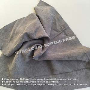 Trapos de limpieza 100% algodón, trapos de forro polar recuperados, trapos para limpiar sudaderas, piezas de corte, trapos de corte de prendas 100% algodón - Product Image 4