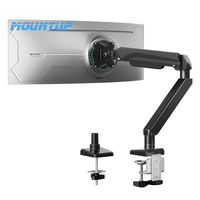 Support de bras de moniteur robuste de 17 à 42 pouces Support d'écran d'ordinateur Support de moniteur incurvé