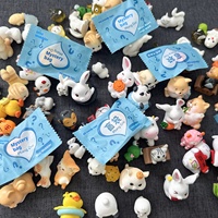 Mini animales congelados PVC bolsa ciega juguete 1/12 escala Escuela Primaria estudiante premios Regalo de Cumpleaños simulación modelo niños niñas ponis