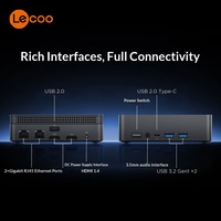 L'ordinateur de bureau mini Lenovo est équipé du processeur de 13e génération N100/i5/i7, de la mémoire DDR4 et d'un disque SSD M.2.