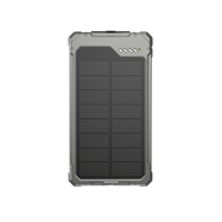 Dernière batterie externe solaire 5000mAh personnalisée en usine Batterie externe compacte PD12W à chargement sécurisé avec écran LED Batterie externe solaire