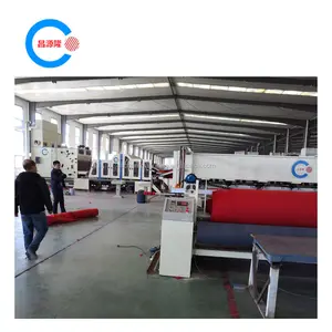 Non woven carpet making machine/carpet production line for exhibition
