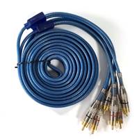 Çift Korumalı 2RCA Ses Kablosu Erkek - Dişi AV Kablosu, Amplifikatörler, Subwoofer ve Kayıt Ekipmanları için