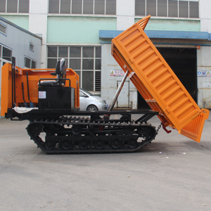 Dumper <span class=keywords><strong>à</strong></span> chenilles en caoutchouc de 1 tonne, véhicule de transport tout-terrain pour travaux agricoles et de construction - Product Image 2