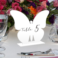 Numéro de table en acrylique blanc, noir, or, argent, miroir, forme spéciale, pour décoration de mariage et de fête moderne