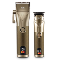 Tondeuse à cheveux électrique RAF 3W, rechargeable par USB, lame réglable, 4 peignes de guidage, autonomie de 180 minutes, écran LED, kit de toilettage professionnel
