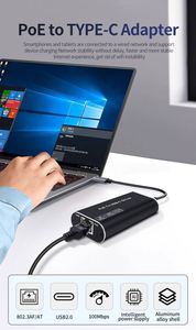 Top bán PoE Để <span class=keywords><strong>USB</strong></span> Type-C adapter 5V <span class=keywords><strong>2</strong></span>.4A IEEE802.3af/ở bên ngoài có dây điện qua ethernet Splitter Type-C chuyển đổi - Product Image 2
