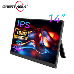 14 Inch Wireless 1080P Gaming Monitor Type C HD Adjustable Folding <b>Stand</b> for PC Phone <b>Switch</b> PS5 Office Portable Monitor Touch - Product Image 1