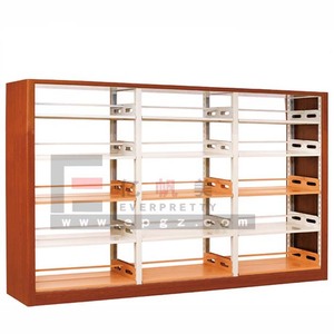 Estantería de madera reversible diseñada para bibliotecas y librerías escolares - Product Image 1