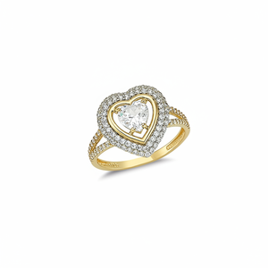New Real 14K Solid Gold <b>Ring</b> Gold Heart Wedding <b>Rings</b> Gold Wedding Boho Lover Anniversary Turkish Fine Bridal <b>Couple</b> Jewellery - Product Image 2