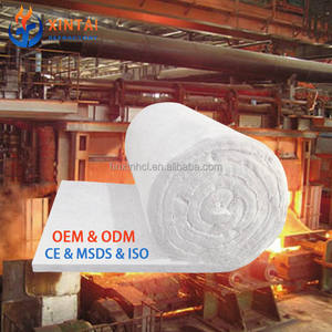 Manta de lana de fibra cerámica refractaria de alta temperatura 1430 mantas de fibra cerámica de silicato de aluminio de densidad 128 - Product Image 1