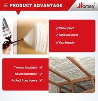 Mousse Polyuréthane PU en Spray pour Isolation Thermique et Phonique Écologique et Confortable pour Bâtiments et Maisons