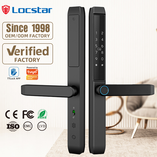 Locstar Slim Mortise Smart Lock Fingerprint Intelligent Door Lock Genre Locks