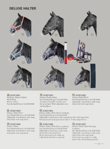 Horse <strong>Halter</strong> Deluxe <strong>Halter</strong> With <strong>Satin</strong> and Crystal Equestrian Saddlery - Product Image 4