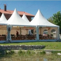Tente de réception imperméable en PVC blanc de haute qualité, 3Mx3M, 5Mx5M, 10Mx10M, pour événements, mariages et fêtes