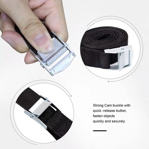Sangles de cargaison 3M avec boucle, attache pour moto, voiture, vélo, corde de remorquage en polyester, fixation à cliquet robuste, résistance à la rupture de 500 kg, TUV - Product Image 6