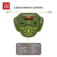 HW TOYS-coche eléctrico de radiocontrol para niños, juguete con pulverización inteligente, 2,4G, 1:16, simulación de dinosaurio