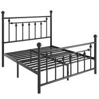 Lit simple pliable et convertible RSD en métal noir, moderne, gain de place, pour chambre et école, vente en gros
