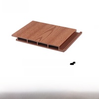Panneau mural creux écologique en bois-plastique, panneau mural extérieur, panneau décoratif, panneau mural en bois-plastique sans joint