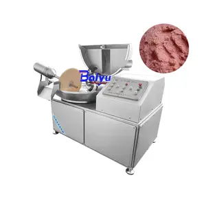 Baiyu Commercial Stainless Steel Bowl Cutter Chopper Mixer New Efficient Meat and Vegetable Processing for Restaurants