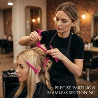 Pinces à bec de canard professionnelles 7 couleurs C116, haute brillance, pour salon, pinces de sectionnement, épingles à cheveux de coiffure avec ressort en alliage