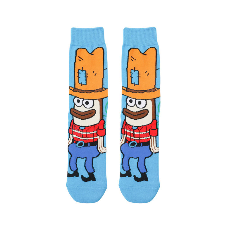商漫威设计师时尚主题精梳棉小男孩舒适卡通筒袜 - buy cartoon socks
