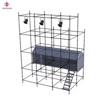 Système d'échafaudage Layher galvanisé, structure Layher pour suspension de haut-parleurs Line Array, support de fond de scène pour événements et concerts