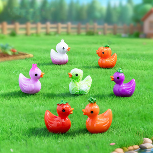 Figurines de canards miniatures fantaisistes en résine, petits canards pour jardin féerique, maison de poupée, micro-paysage, aquarium, <span class=keywords><strong>d</strong></span>écoration - Product Image 3