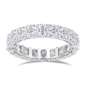 Месси драгоценные камни MS-483 из белого золота 18 карат ювелирные изделия огранка «Радиант» льдом Муассанит eterniry кольцо - Product Image 1