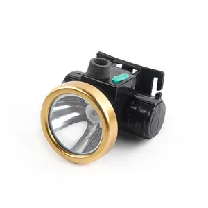 Plástico quente faróis LED impermeável pesca noite pesca lâmpada Outdoor cabeça montado forte luz lítio bateria farol.