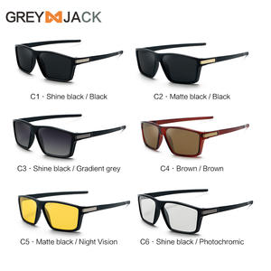 Lunettes de soleil polarisées Greyjack pour hommes, monture TR90, protection UV400 pour le cyclisme, la conduite et les sports de plein air - Product Image 2