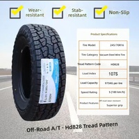 Pneu radial tout-terrain en acier, modèle HD828, 245/70R16 LT235/70R16, résistant à l'usure, anti-crevaison, pour voiture