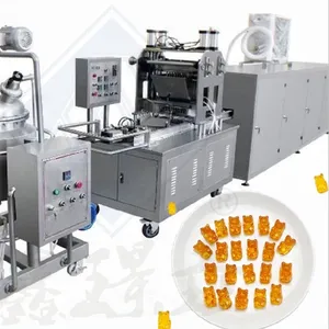 hard Candy nice Machine toffee sweets Lollipop Bear making production Industrial 300kg/h made in China line automatic machine