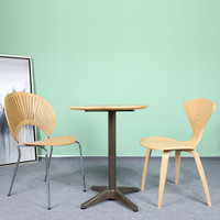Table de salle à manger extérieure moderne en aluminium robuste à prix de gros avec pieds en métal