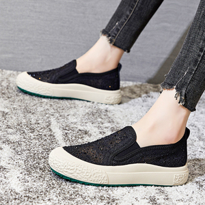 New Style Casual Summer Mesh Loafers Genuine Leather Insole <b>Soft</b> Breathable Light Weight Comfort Slip-On Pantshoes Fashion Trend - Product Image 5