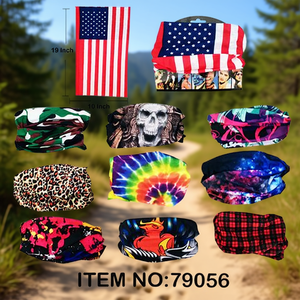 Sciarpa in poliestere lycra unisex da 16 pollici con protezione solare multi-motivo per uso esterno estivo Articolo n. 79056 - Product Image 2