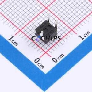 TC110926050 Tactile Switch Through hole Component (THT)-4P,4.5x4.5mm Switch Single Pole Single Throw Round Button 2.6N 5mm - Product Image 2