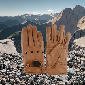 FERTS – gants de vélo en peau de mouton, doigt complet avec coussin intérieur en éponge antichoc pour homme/femme - Product Image 2